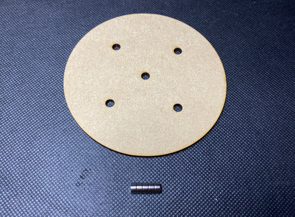 Round MDF Magnetised Bases - 25mm to 160mm