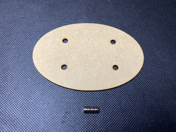 Oval MDF Magnetised Bases - 60x35mm to 170x105mm