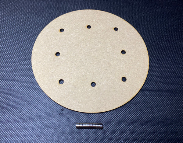 Round MDF Magnetised Bases - 25mm to 160mm