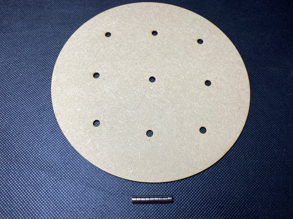 Round MDF Magnetised Bases - 25mm to 160mm