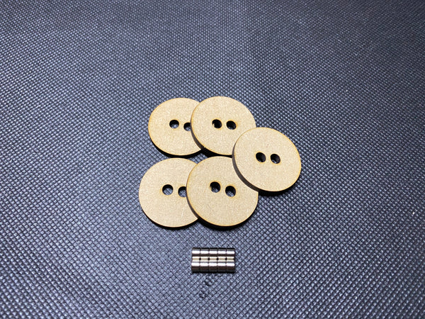 Round MDF Magnetised Bases - 25mm to 160mm