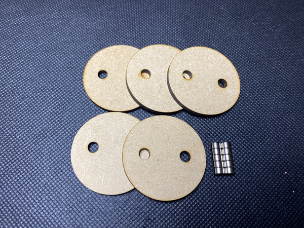 Round MDF Magnetised Bases - 25mm to 160mm