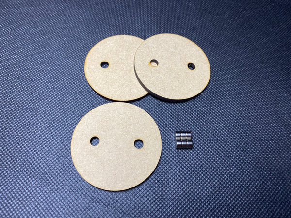 Round MDF Magnetised Bases - 25mm to 160mm