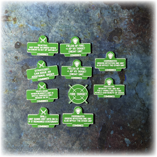 Armies of Mankind 10th Edition 40k Token Set