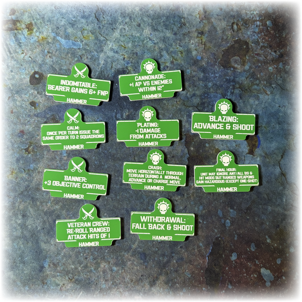 Armies of Mankind 10th Edition 40k Token Set