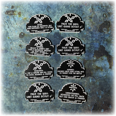 Corrupted Knights - Iconoclast - 10th Edition 40k Token Set