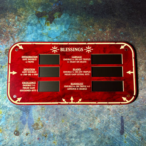 World Devourers - Magnetic Blessings Tracker - 10th Edition 40k