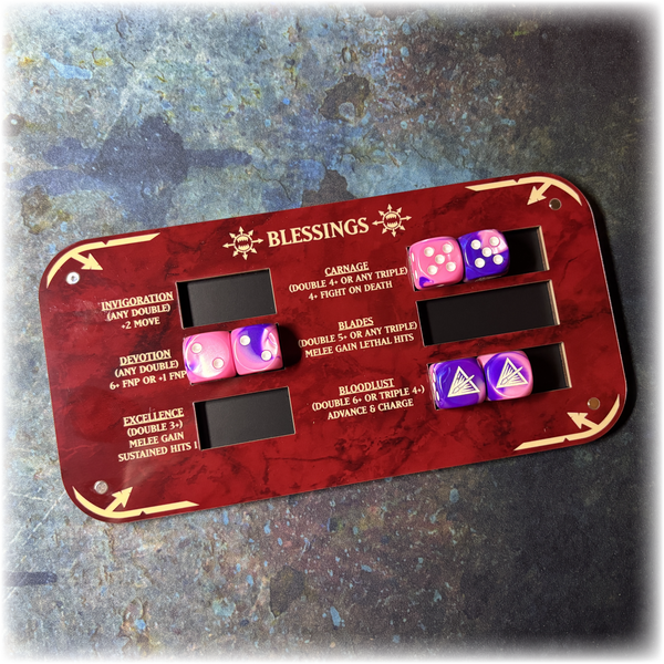 World Devourers - Magnetic Blessings Tracker - 10th Edition 40k