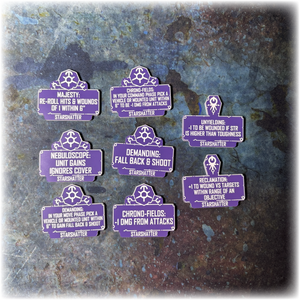 Android Dynasties - Starshatter - 10th Edition 40k Token Set