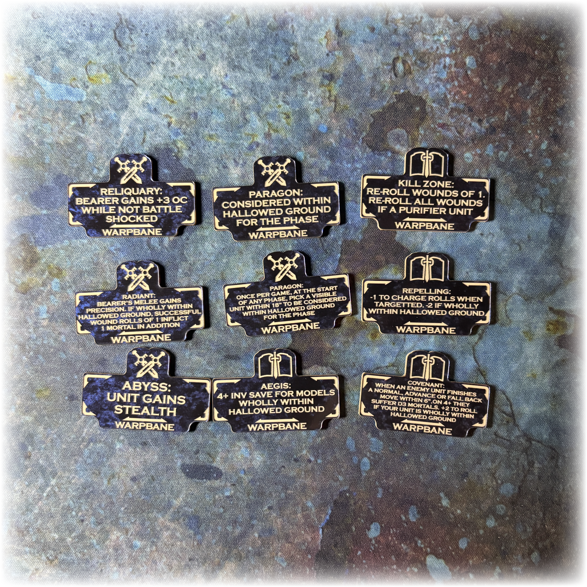 Steel Knights - Warpbane- 10th Edition 40k Token Set