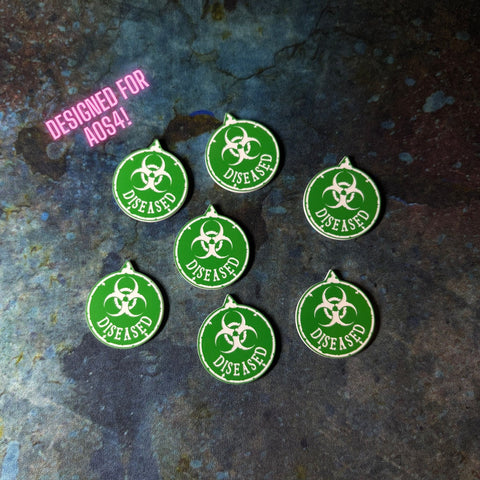 Lords of Decay -  Diseased Tokens (Pack of 7)